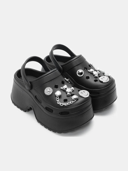 Luigi Damen Clogs Schwarz