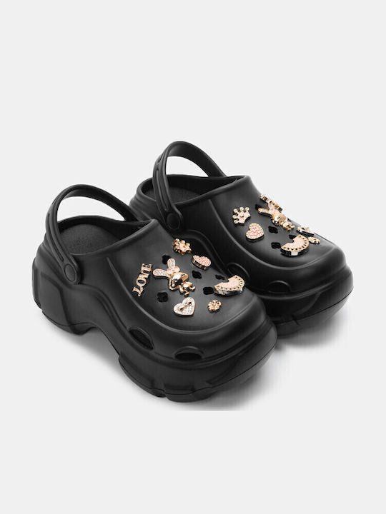 Luigi Damen Clogs Schwarz
