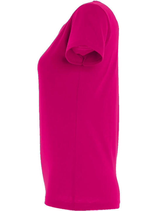 Sol's Imperial Women's Short Sleeve Promotional T-Shirt Fuchsia