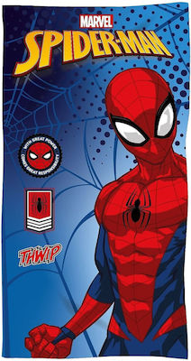 Disney Kids Beach Towel Minions Spiderman Blue Background 140x70cm 42-2983