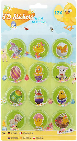 Grafix Αυτοκόλλητα Happy Easter 12τμχ