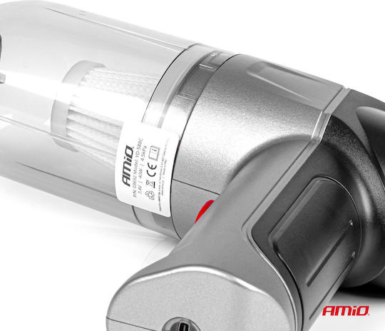AMiO Car Handheld Vacuum Dry Vacuuming with Power 40W Rechargeable 12V Transparent