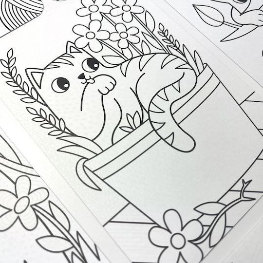 Coloring Set Secret Undercover Art Kittens