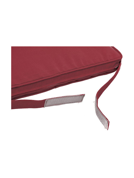 Hesperide Waterproof Garden Chair Cushion H-S Korai Burgundy 40x40 cm