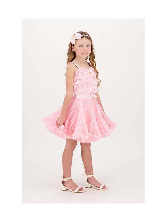 Angel's Face Kids Tulle Tutu Skirt Pink Pixie