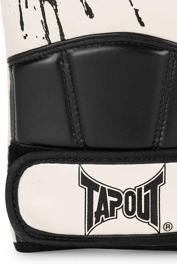 Tapout Γάντια Πυγμαχίας Δερμάτινα για Αγώνα Μαύρα