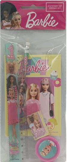 Gim Σετ Σχολικό + Μπλοκ Barbie