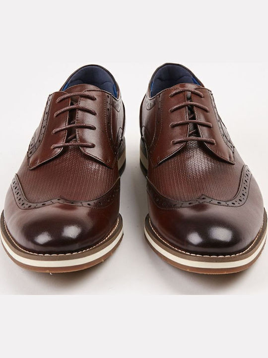 Leder Herren Oxfords Braun