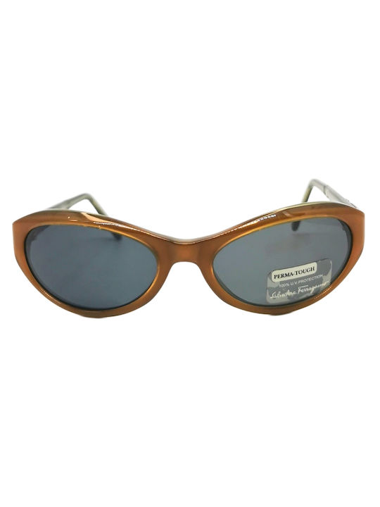 Salvatore Ferragamo Women's Sunglasses with Brown Plastic Frame and Gray Lens 2011 120/63