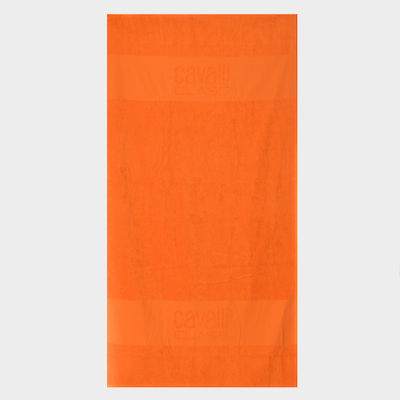 Roberto Cavalli Πετσέτα Θαλάσσης Βαμβακερή Πορτοκαλί 90x180εκ.