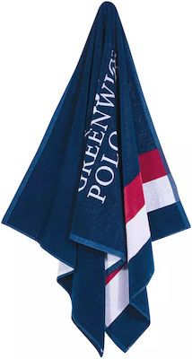 Greenwich Polo Club Prosop de Plajă de Bumbac Albastru 180x90cm. 267901803866