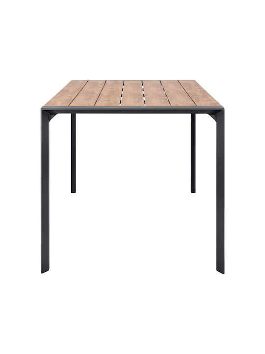 Masa pentru spații exterioare Aluminiu Goya Cărbune de lemn 160x80x75buc