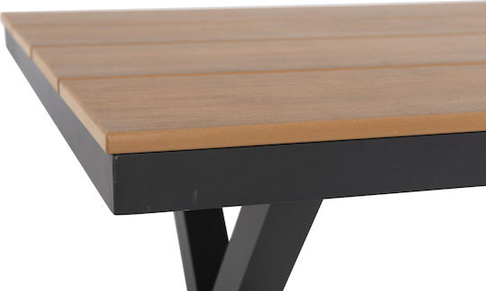 Tisch Stabil Tawnee Charcoal 150x89.5x73cm
