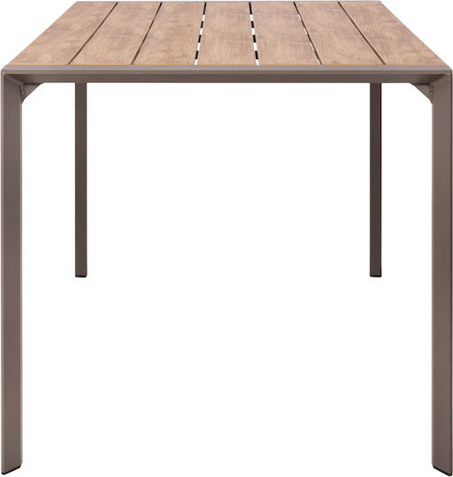 Garten- und Terrassentisch Aluminium Goya Champagner 160x80x75cm