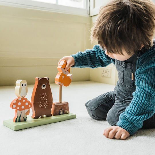 Orange Tree Toys Παιχνίδι Στοίβαξης από Ξύλο για 18+ Μηνών