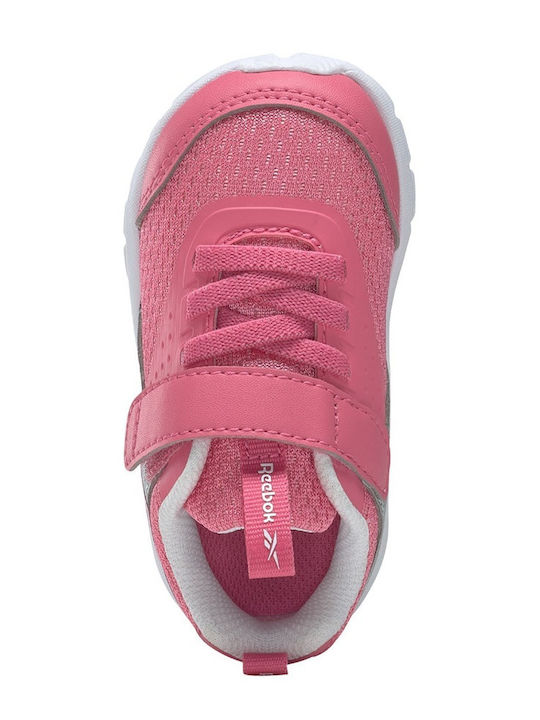Rush Runner Rush Runner Kids Sports Shoes Running with Hoop & Loop Closure Astro Pink / Silver Metallic / Cloud White