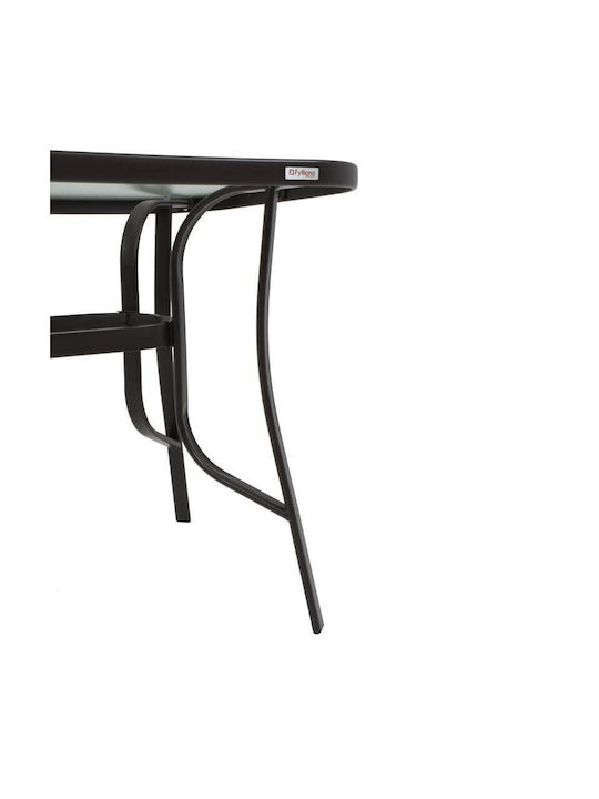Tisch Stabil Steel Braun 120x70x70cm