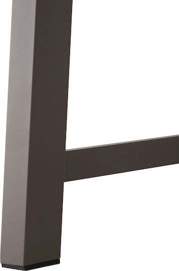 Outdoor Dinner Free Standing Aluminum Table Ecru 240x105x75cm