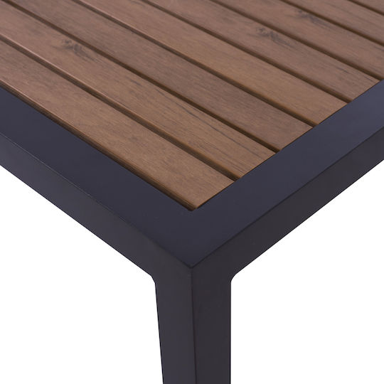 Tisch für kleine Außenbereiche Stabil Sabra Gray 45x45x45.5cm