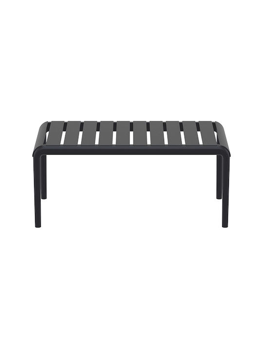 Catering Table for Small Outdoor Spaces Made of Polypropylene Foldable Paris Black 90x50x40cm