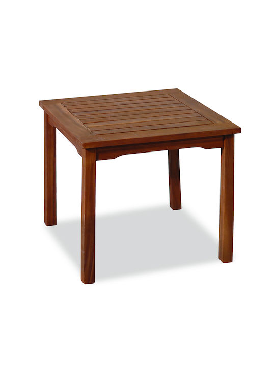 Coffee Table Auxiliary Outdoor Wood Table Brown 50x50x45cm