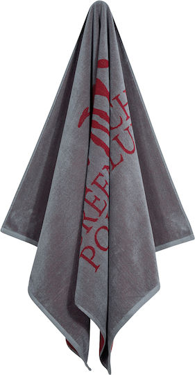 Greenwich Polo Club Beach Towel Cotton Gray 170x90cm.