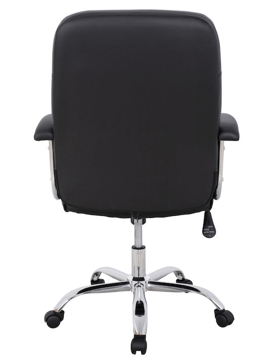 Rylie Reclining Office Chair with Fixed Arms Black HomeMarkt