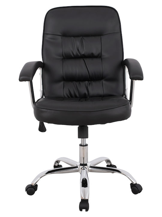 Rylie Reclining Office Chair with Fixed Arms Black HomeMarkt