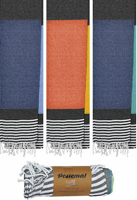 Summertiempo Tutti Fruti Beach Towel Orange with Fringes 180x90cm.