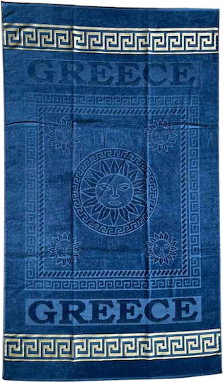 Beach Towel Cotton Blue 170x100cm.
