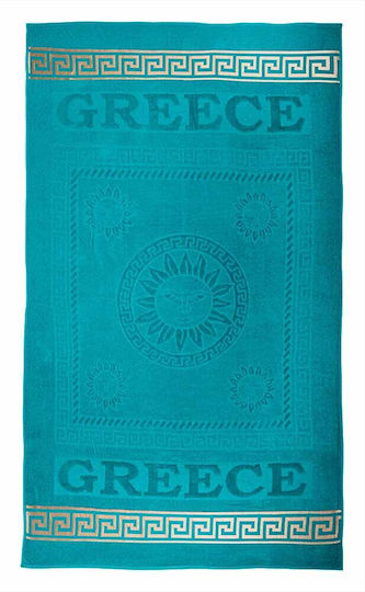 Beach Towel Cotton Turquoise 170x100cm.