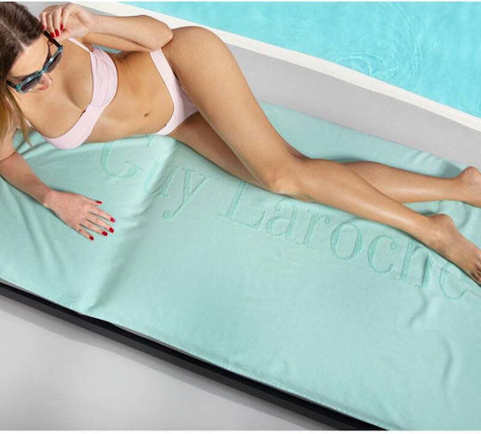 Guy Laroche Beach Towel Cotton Turquoise 90x180cm.