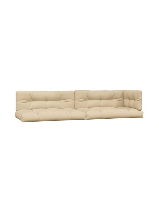 Set Cameră De Zi Pentru Exterior 3 Piese Maro Cu Perne