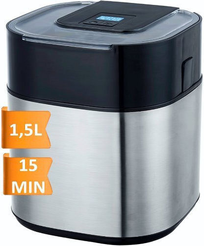 Guzzanti Παγωτομηχανή 1.5lt Ασημί
