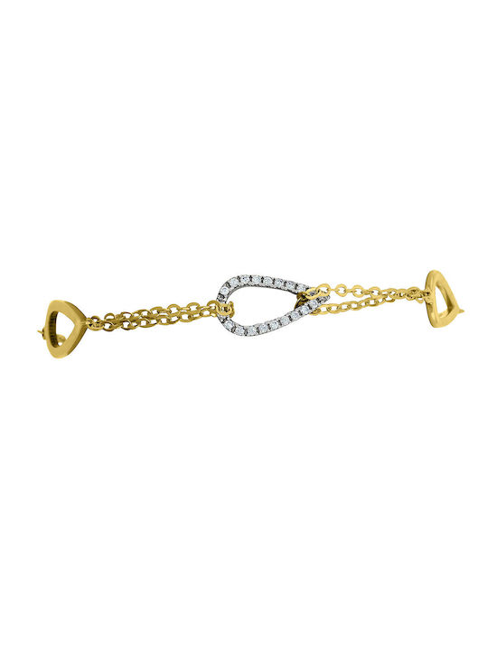 Antwnakakis Damen Armband aus Gold 9K