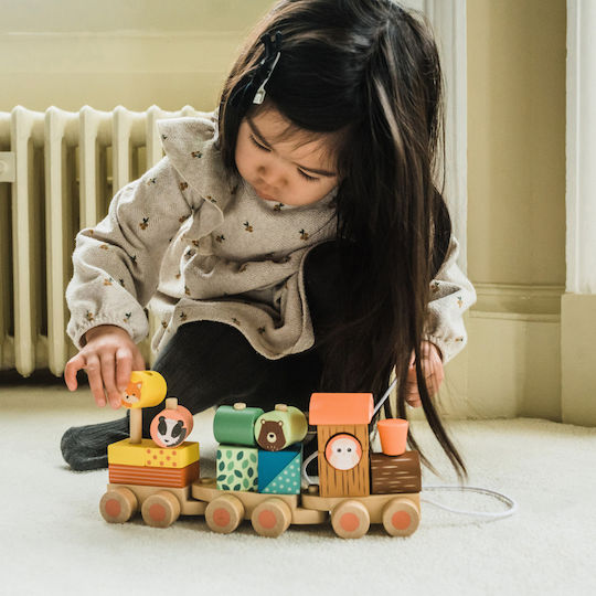 Orange Tree Toys Pull-Along Toy made of Wood for 12++ Months