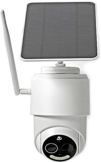 Nedis Smartlife IP Überwachungskamera Wi-Fi Full HD 1080p Wasserdicht Batteriebetrieben mit Zwei-Wege-Kommunikation und Objektiv 2.4mm