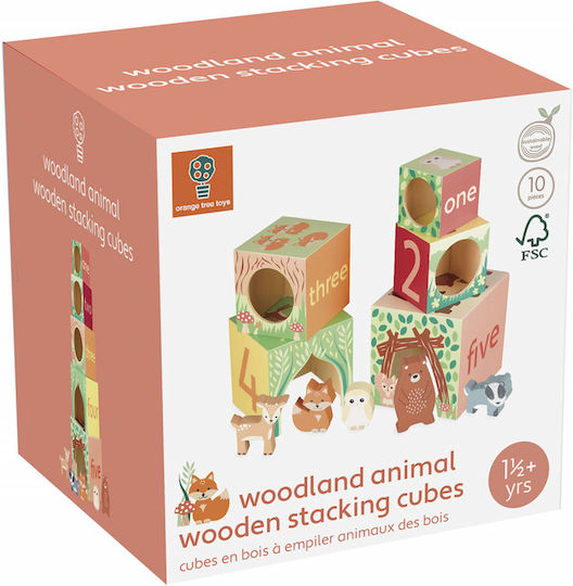 Orange Tree Toys Παιχνίδι Στοίβαξης από Ξύλο για 18+ Μηνών