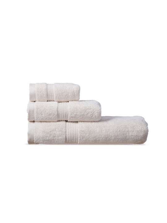 Nef-Nef Homeware Facecloth Aegean 009686 50x100cm. Ecru Weight 705gr/m²