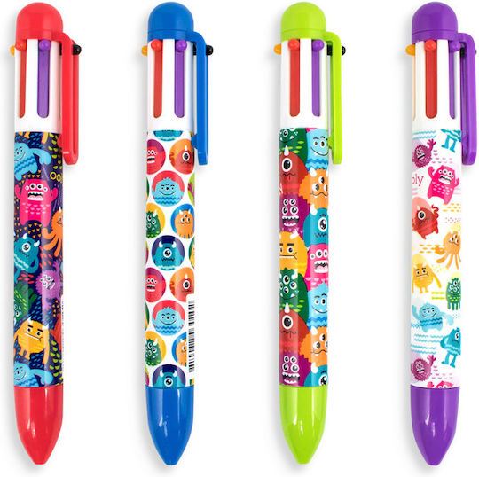 Pix Multicolor 6 Colors Retractable Mechanism Little Monsters