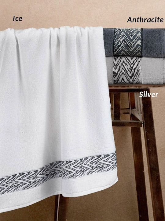 Guy Laroche Facecloth Pome 50x90cm Silver Weight 500gr/m²