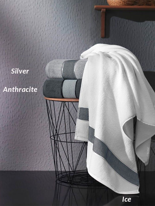 Guy Laroche Bath Towel Arten 70x140cm. Silver Weight 500gr/m²