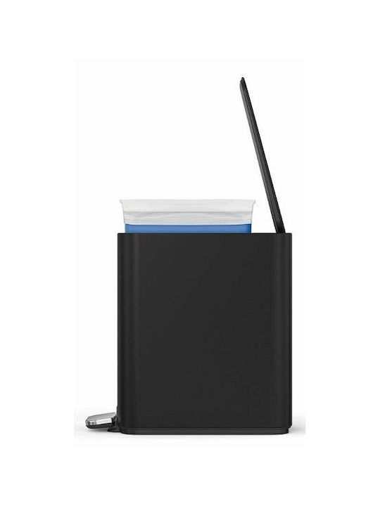 Simplehuman Inox Badezimmer Mülleimer 5Es Schwarz