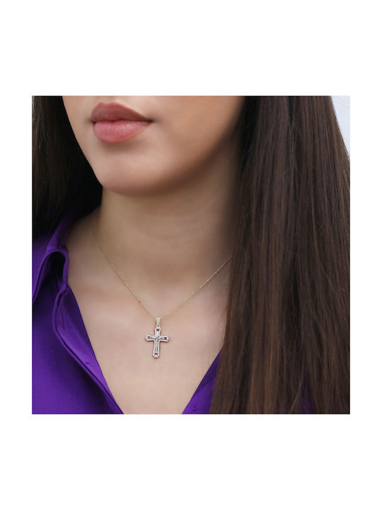 Women's Gold Cross 14K with the Crucified