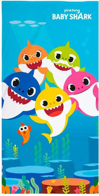 Stamion Baby Shark Kinder-Strandtuch Mehrfarbig Haie 140x70cm BS09001