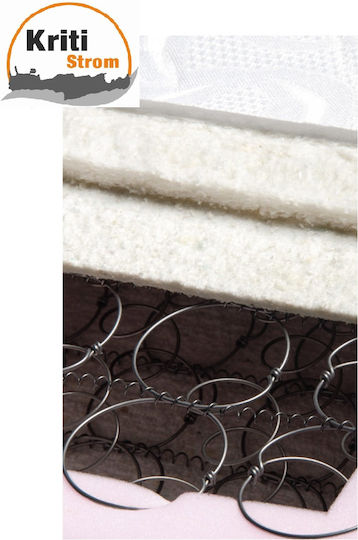 AegeanSleep Classico Anatomic Double Orthopedic Mattress 150x200x21cm with Springs