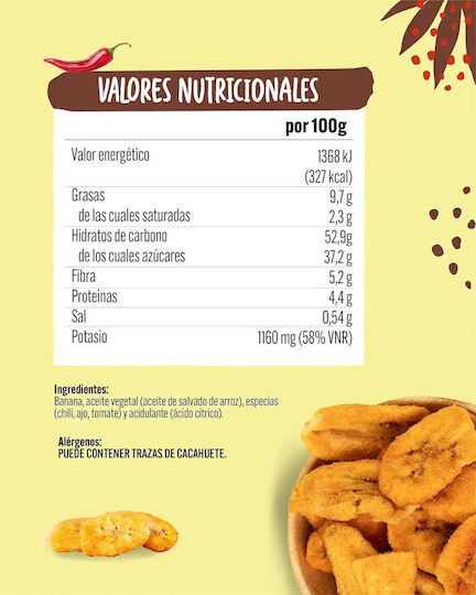 Genuine Coconut με Τσίλι Chips Ядки 45гр