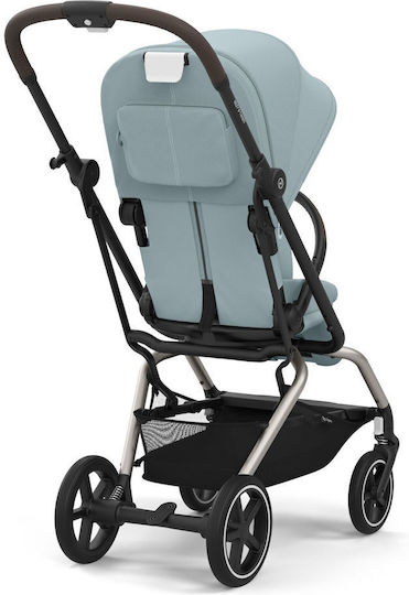 Cybex Eezy S Twist+ 2 Ρυθμιζόμενο Καρότσι Μωρού Kατάλληλο για Nεογέννητο Stormy Blue / Taupe 8.8kg