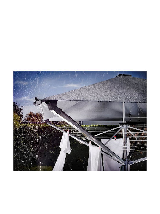 Garten & Terrassen Sonnenschirm Bodenständer Quadratisch Aluminium Gray