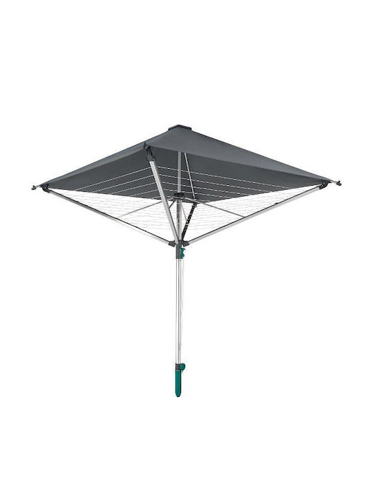 Garten & Terrassen Sonnenschirm Bodenständer Quadratisch Aluminium Gray